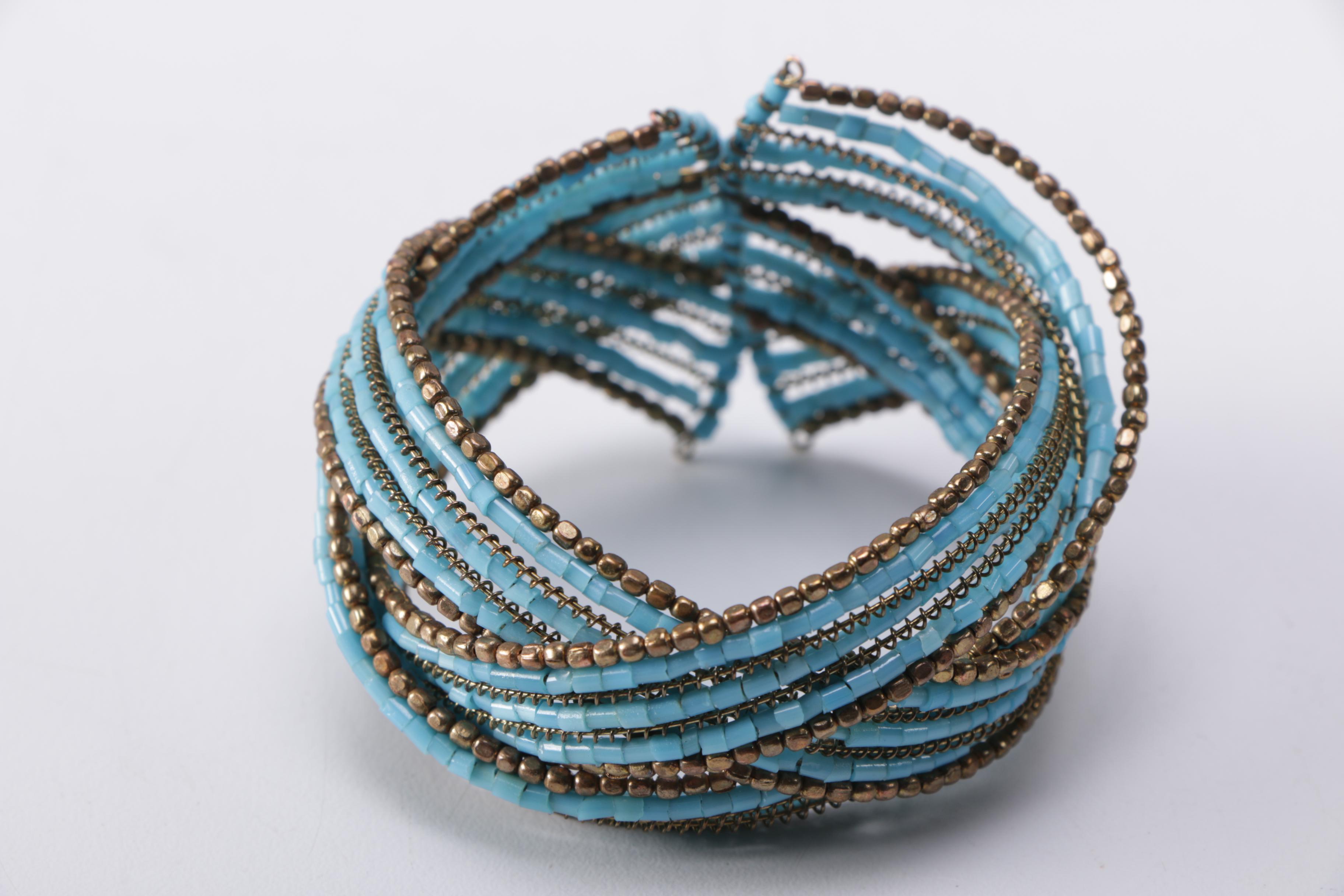 Costume Jewelry Including Dyed Fresh Water Pearl Necklace