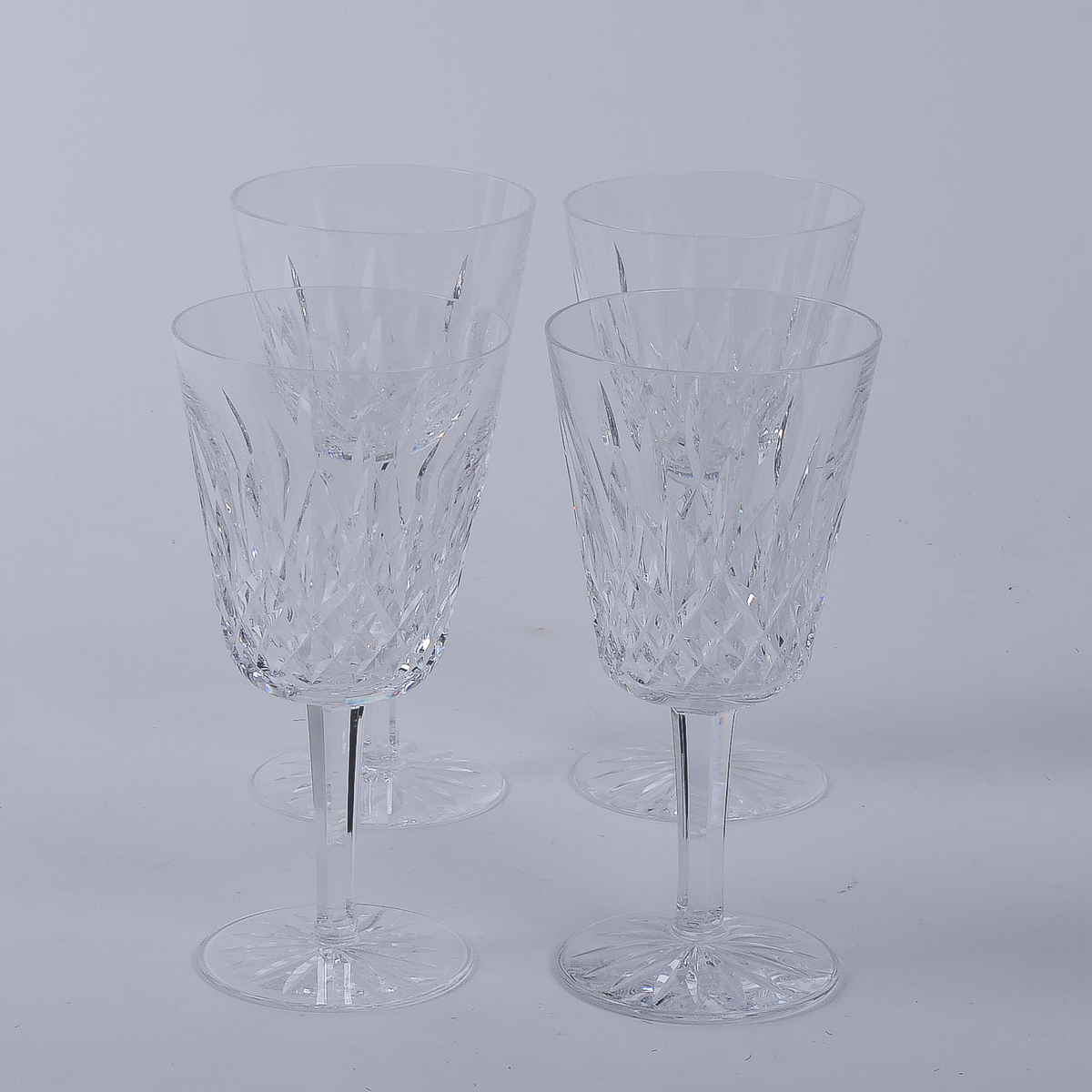 Waterford "Lismore" Crystal Water Goblets