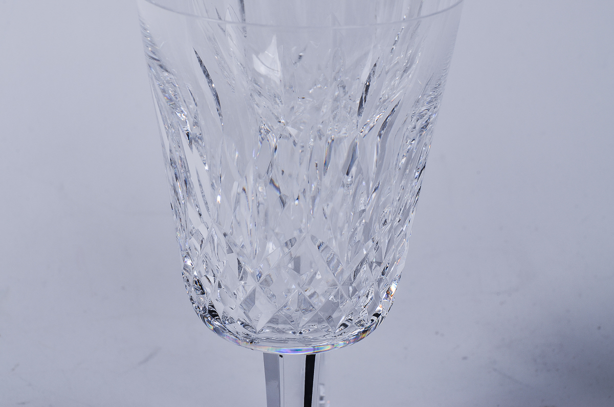 Waterford "Lismore" Crystal Water Goblets