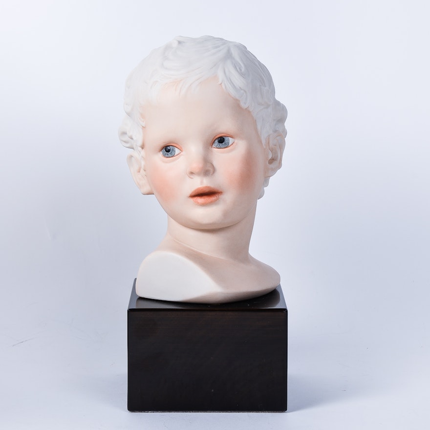 Cybis "Eros" Bisque Porcelain Bust