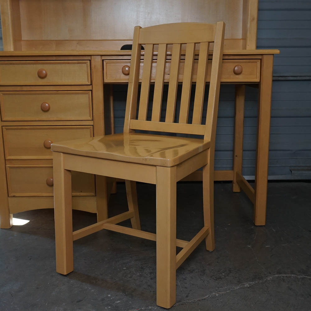 Contemporary Desk and Hutch With Chair by Havertys