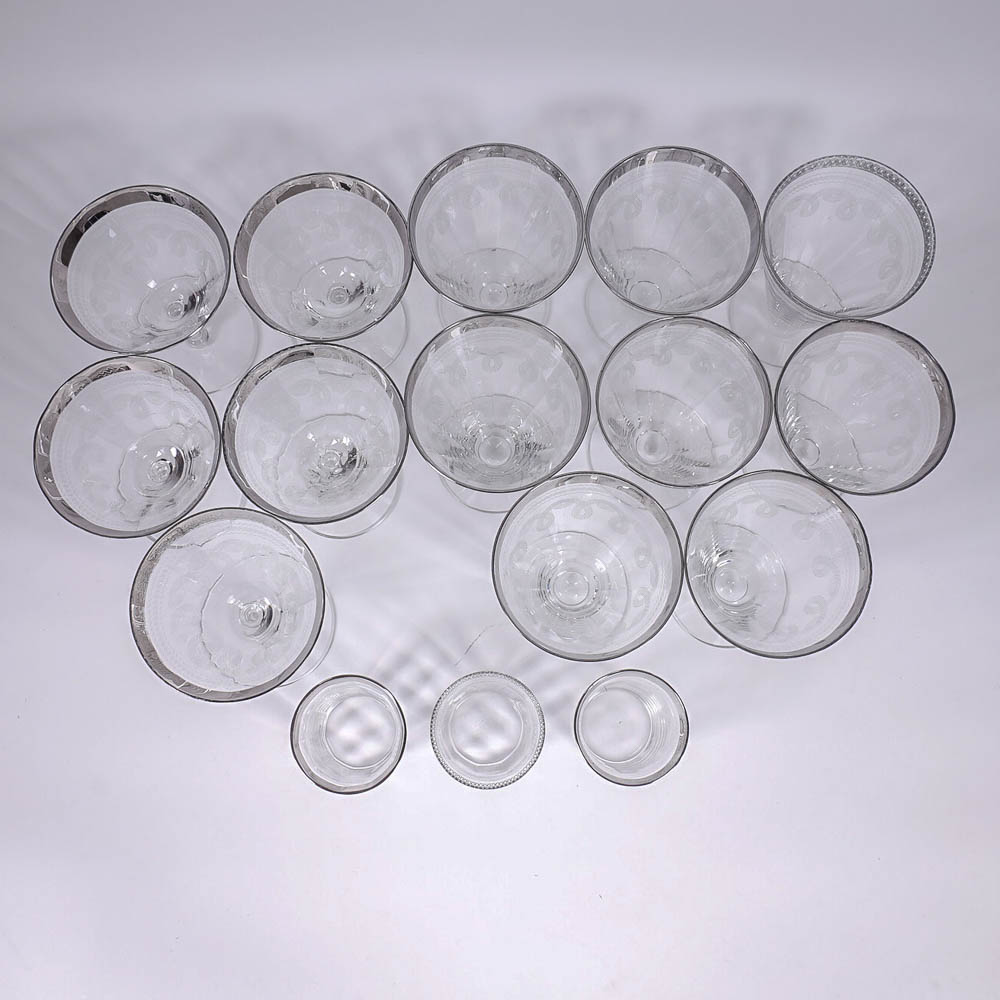 Etched Glassware Set