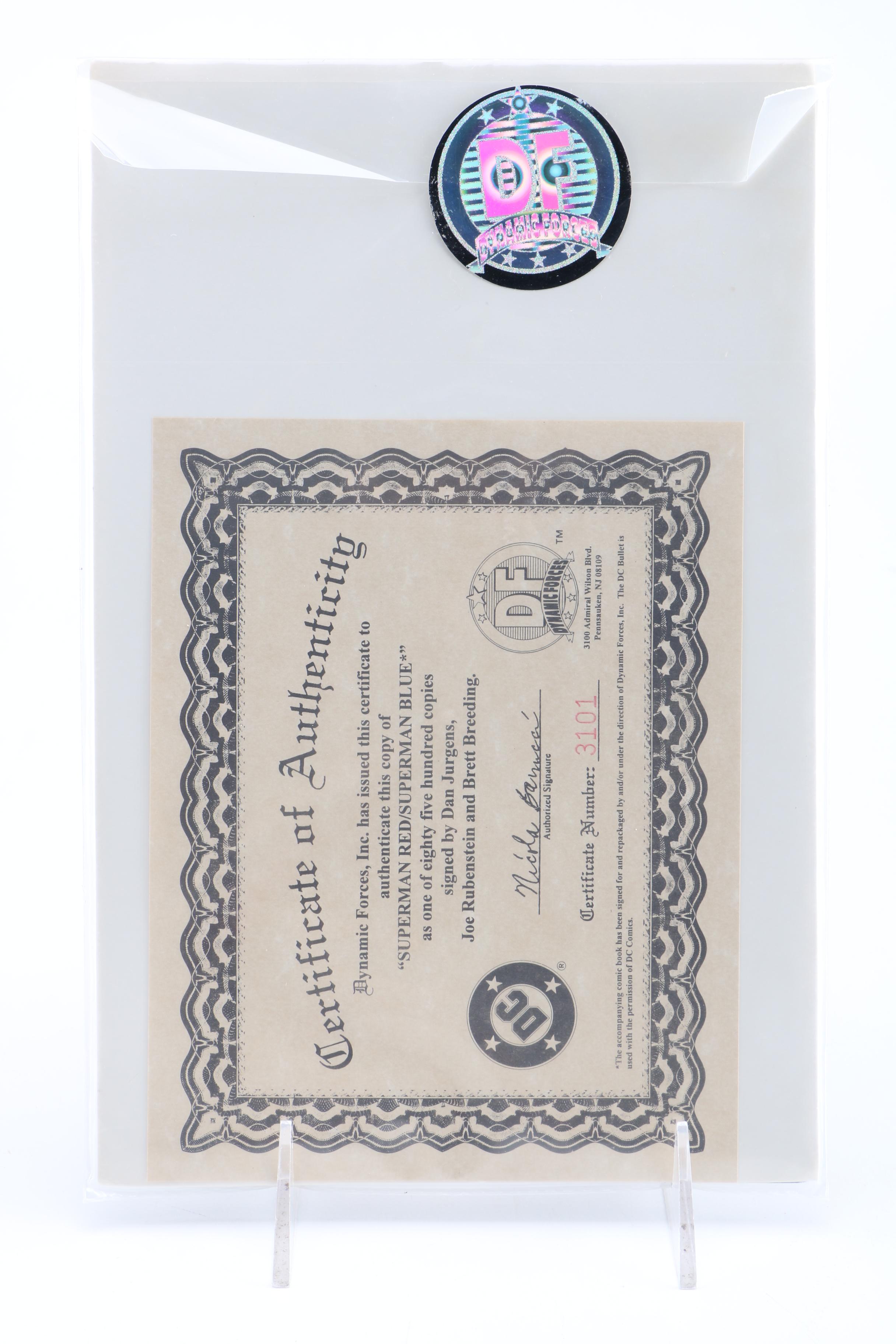 Modern Age DC Comics Including a Signed "Superman Red/Superman Blue"