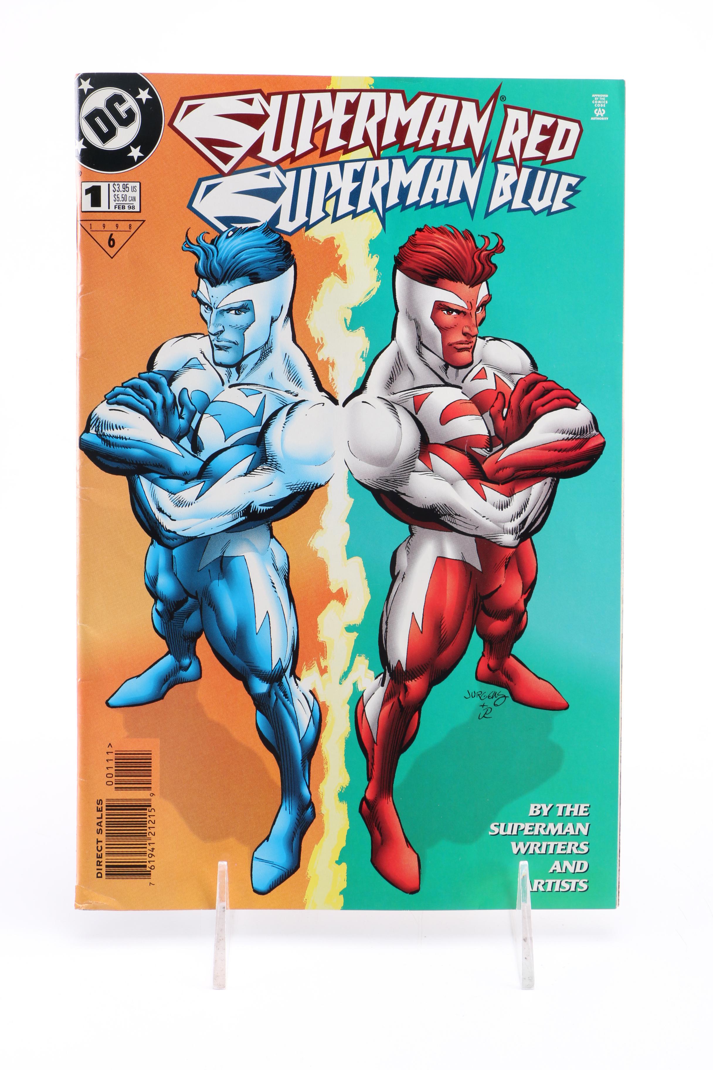 Modern Age DC Comics Including a Signed "Superman Red/Superman Blue"