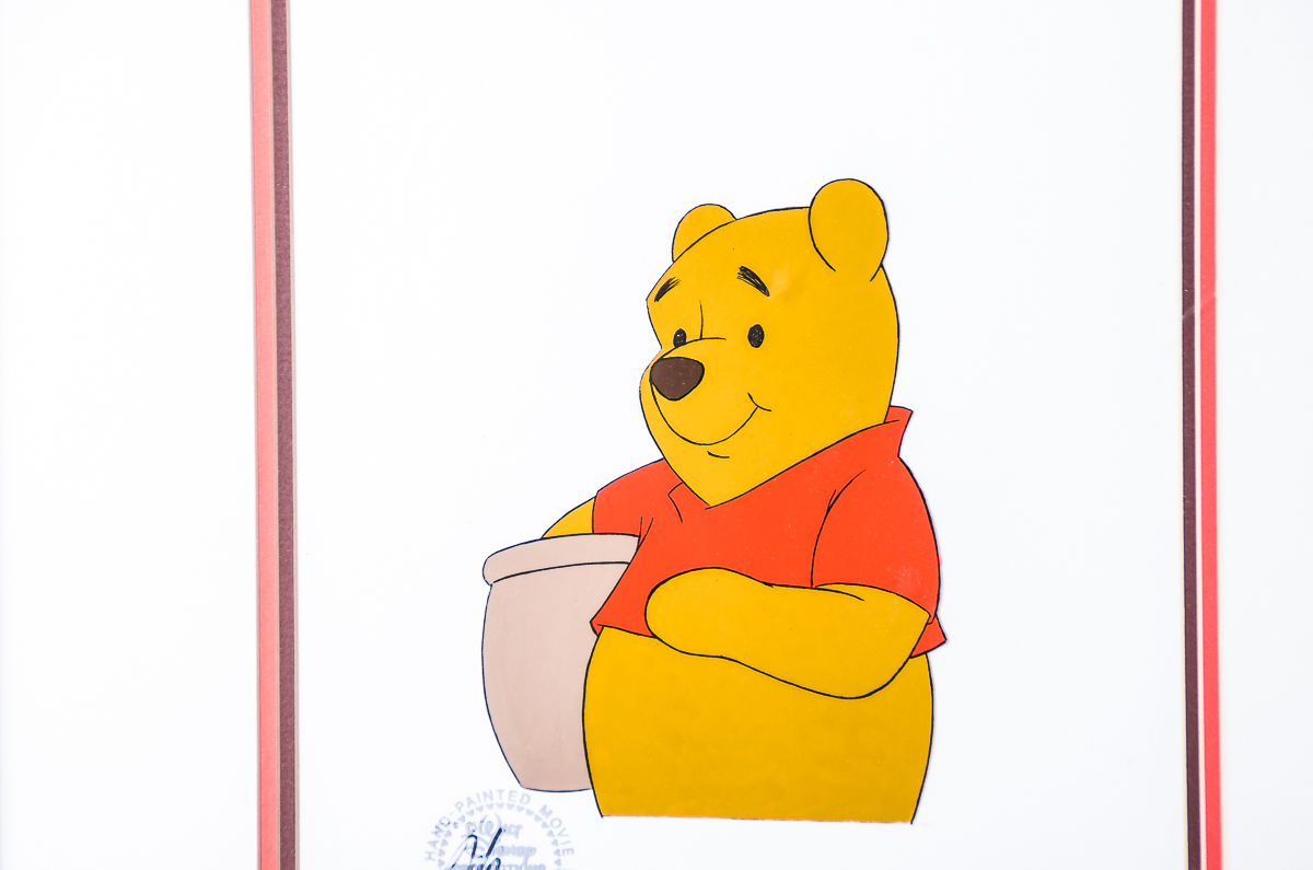 1983 Walt Disney Productions' Animation Cel "Winnie the Pooh and a Day for Eeyore"