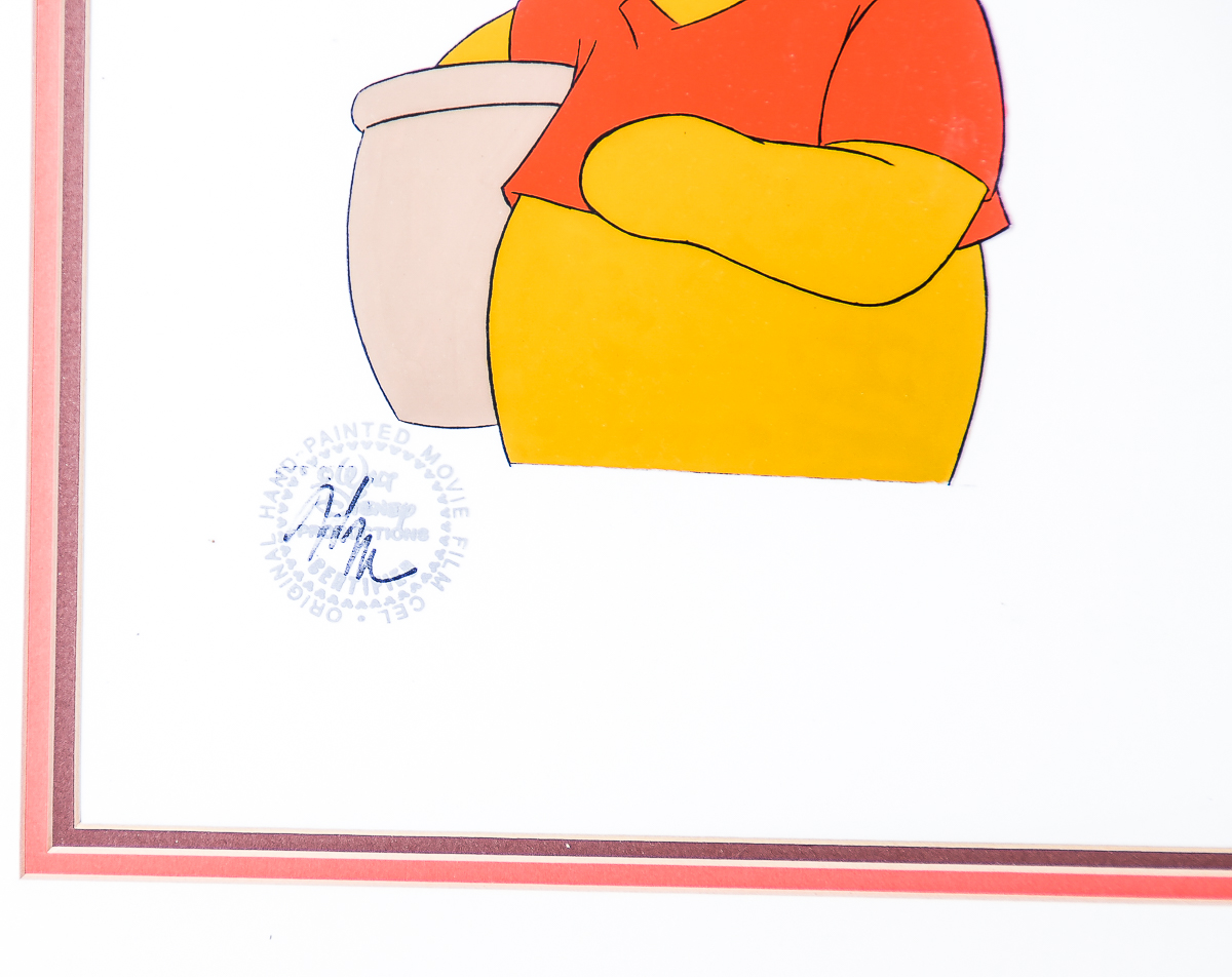 1983 Walt Disney Productions' Animation Cel "Winnie the Pooh and a Day for Eeyore"