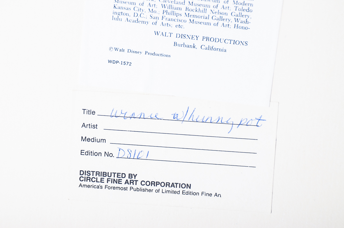 1983 Walt Disney Productions' Animation Cel "Winnie the Pooh and a Day for Eeyore"