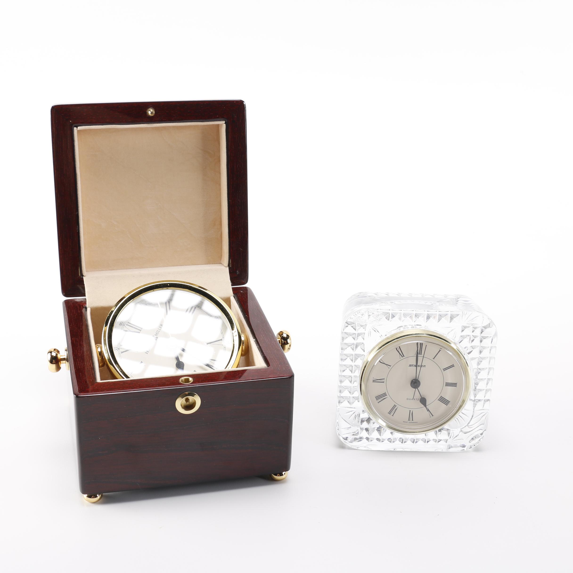 Staiger Mantel Clock and Howard Miller Navigator Clock