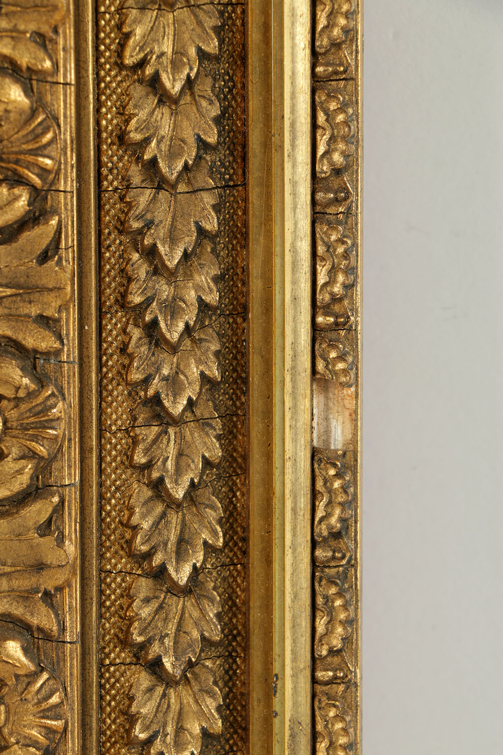 19th-Century French Barbizon Gilt and Gesso Frame