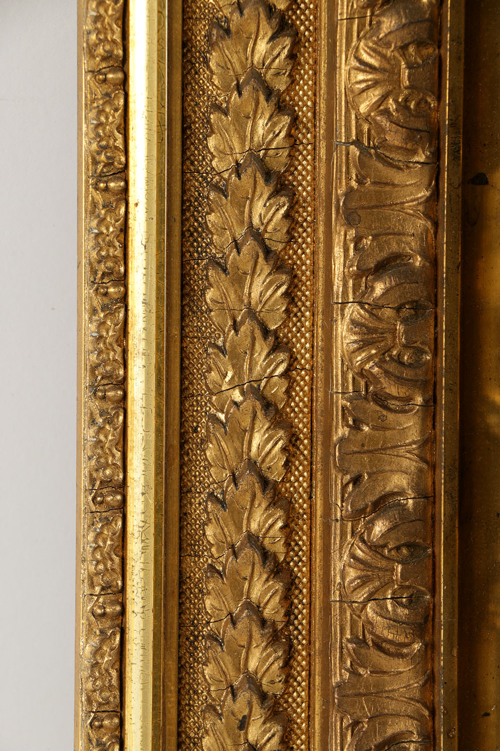 19th-Century French Barbizon Gilt and Gesso Frame