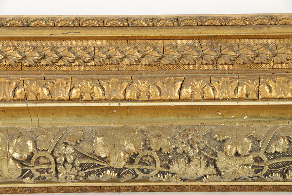 19th-Century French Barbizon Gilt and Gesso Frame