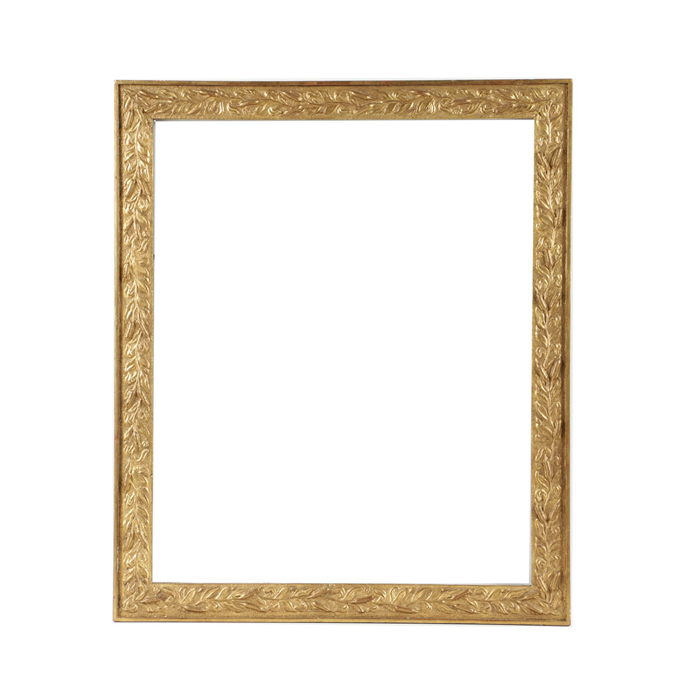 Late 19th-Century Arts and Crafts Gilt and Gesso Frame