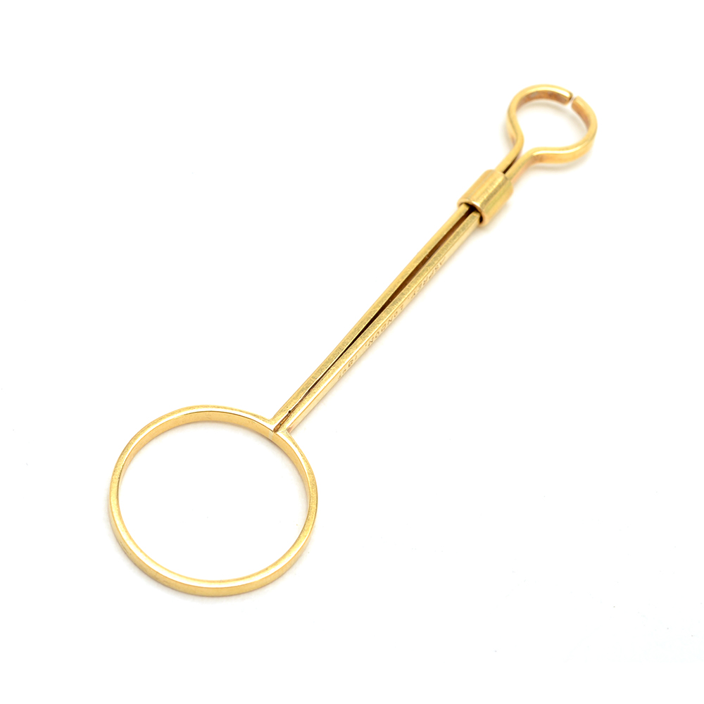 Victorian 18K Yellow Gold Finger-Loop Cigarette Holder