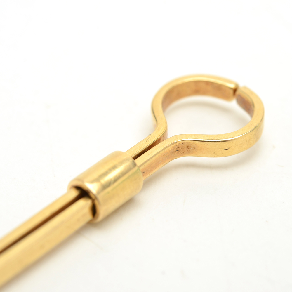 Victorian 18K Yellow Gold Finger-Loop Cigarette Holder
