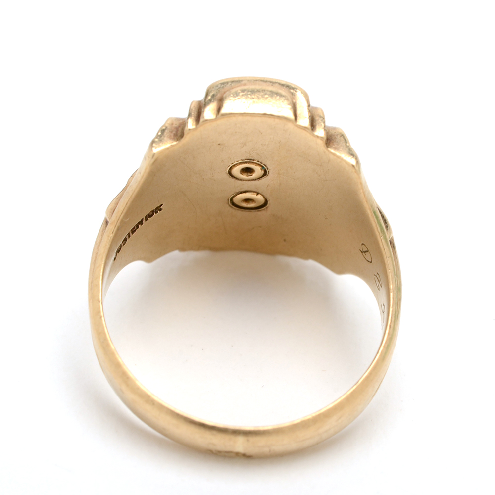 10K Yellow Gold 1954 High School Ring