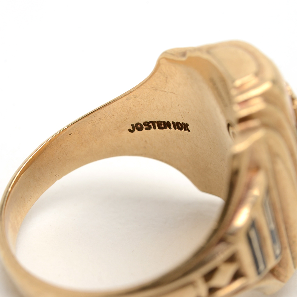 10K Yellow Gold 1954 High School Ring