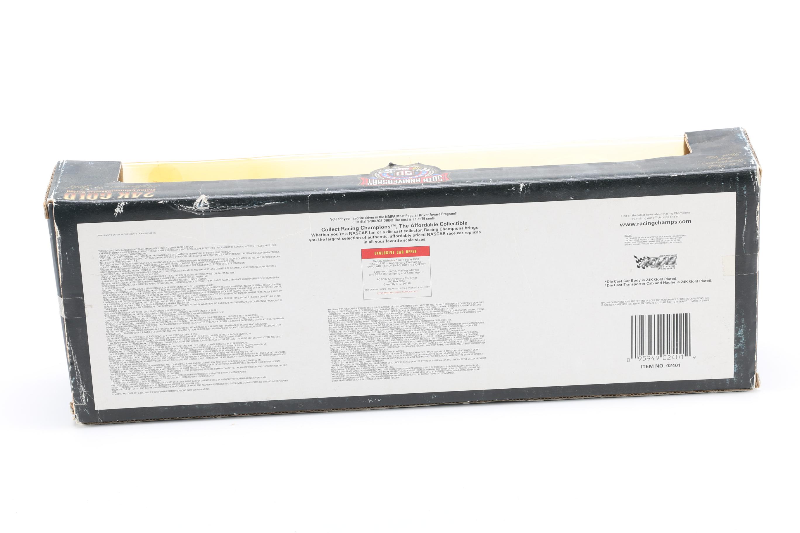 Commemorative Nascar Die-Cast Cars