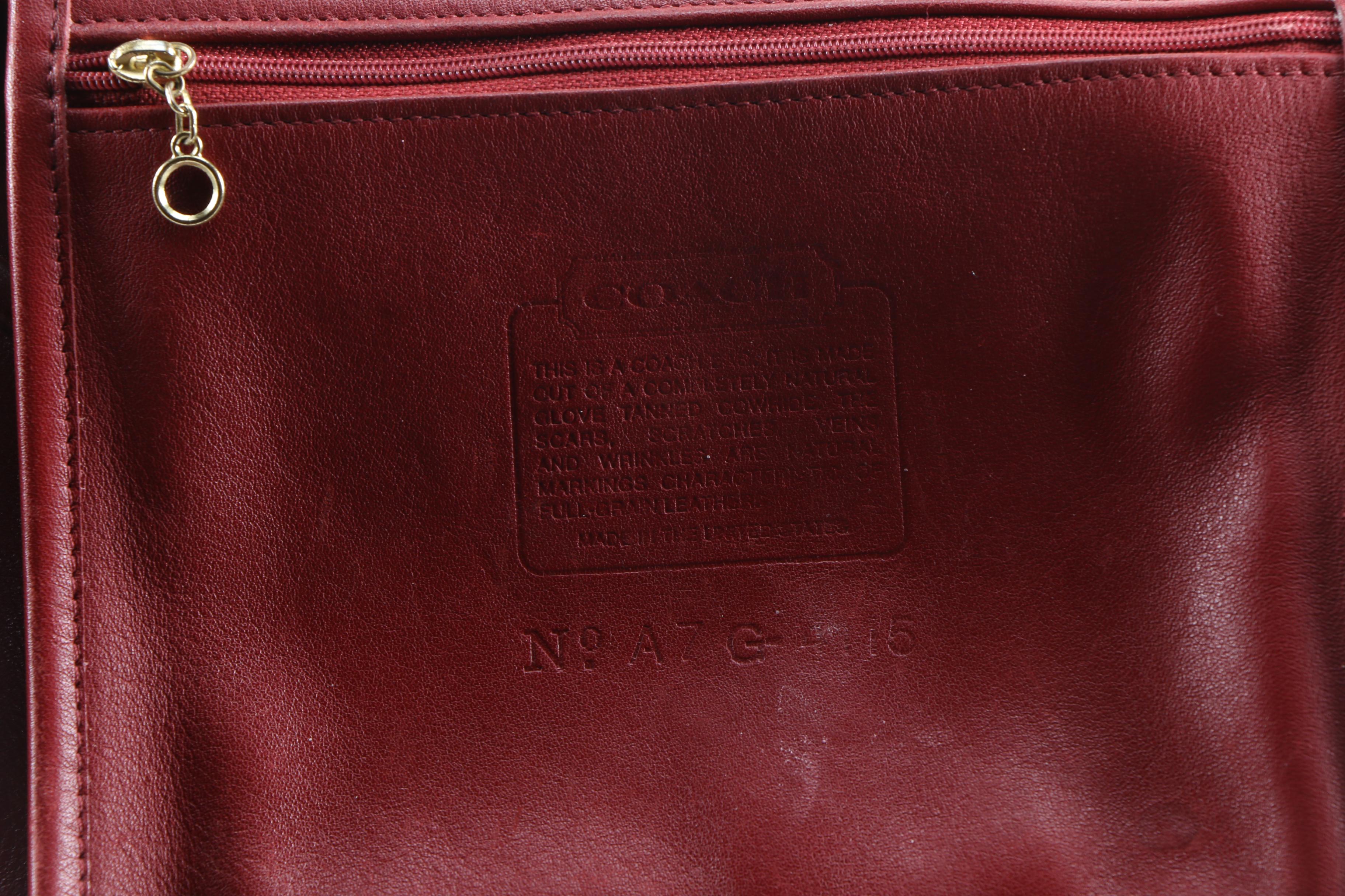 Coach Red Leather Whitney Bag