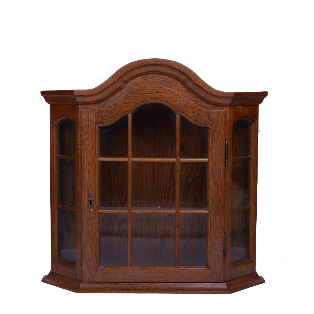 Vintage Hanging Dutch Curio Cabinet