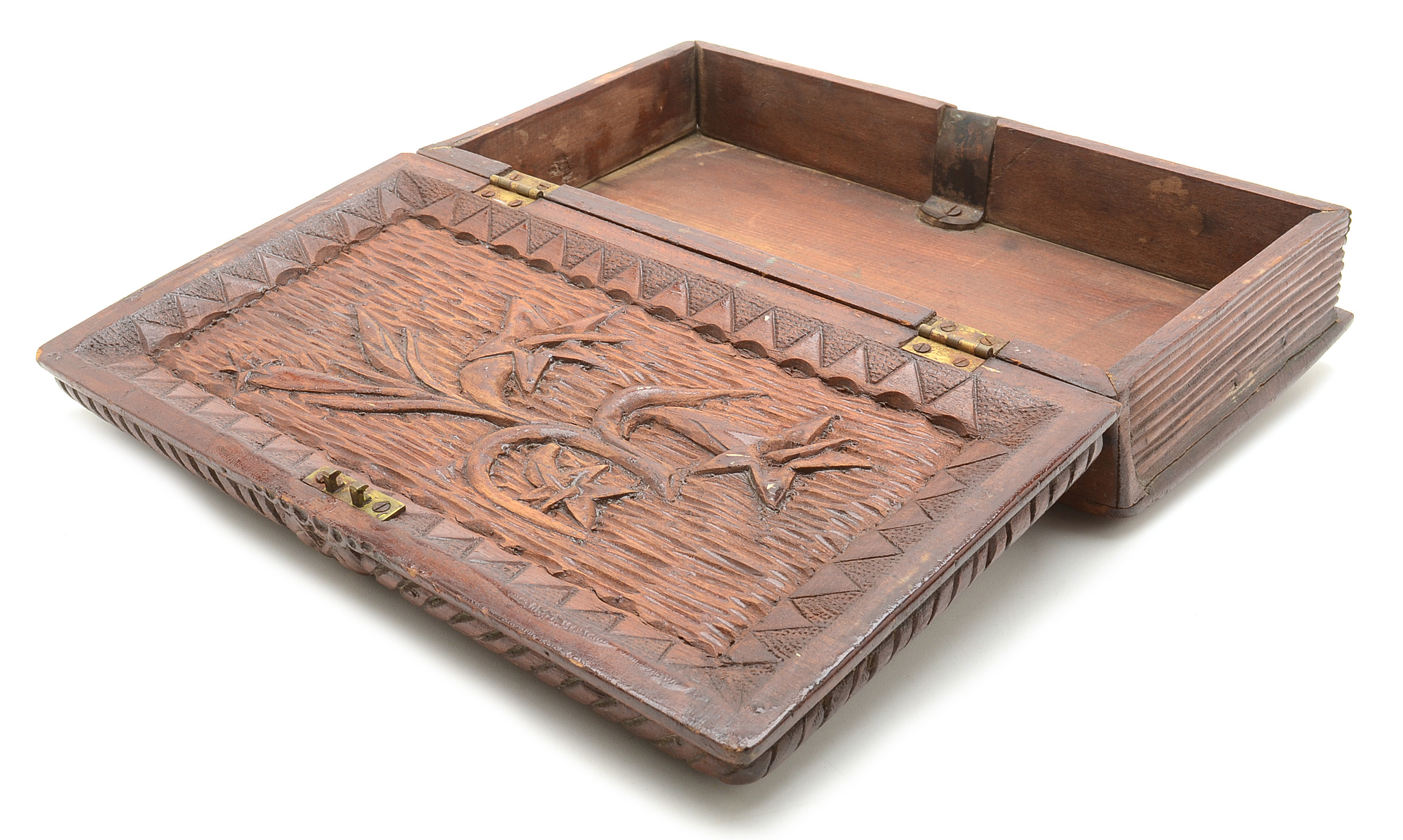 Vintage Carved Wood Boxes