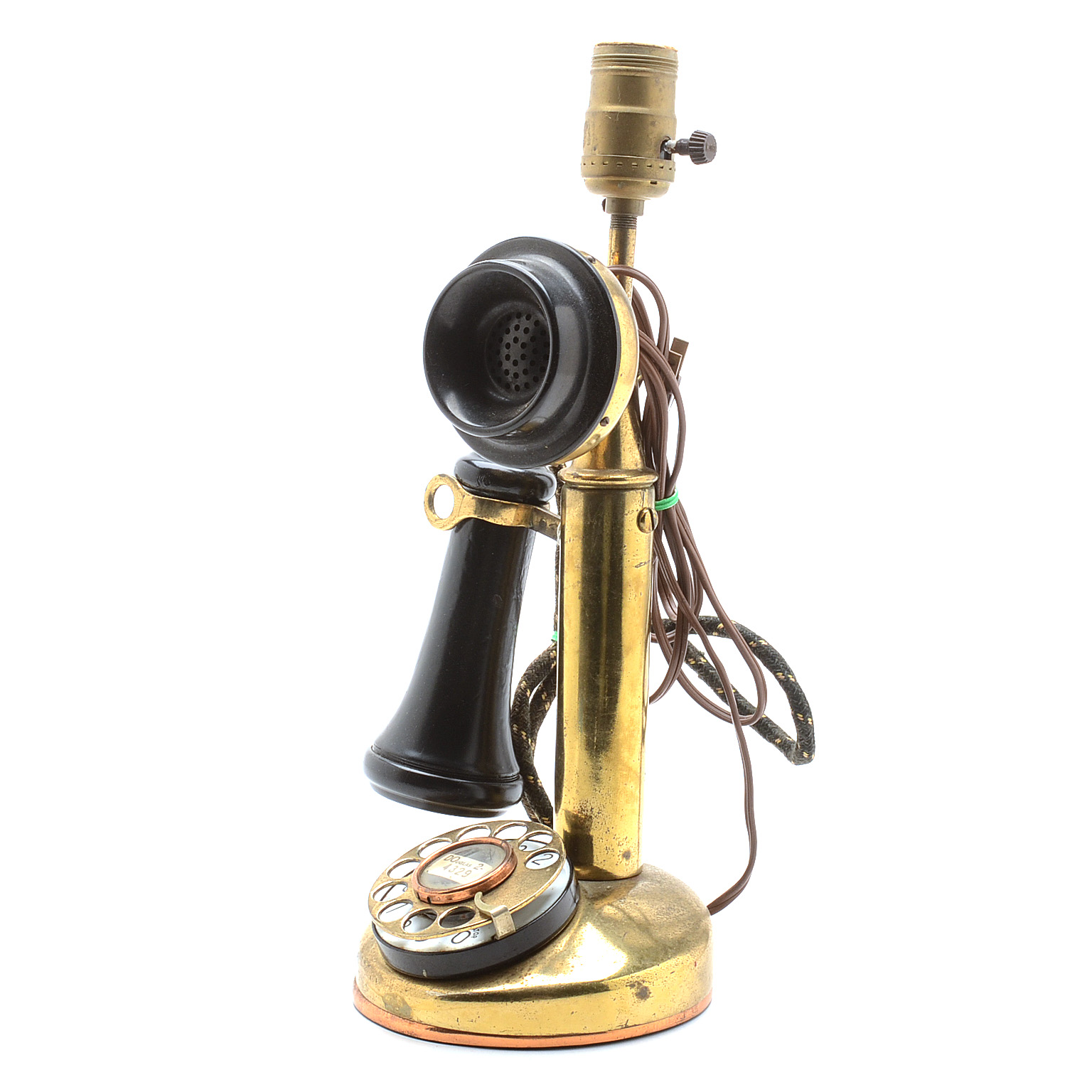 Converted Vintage Telephone Lamp