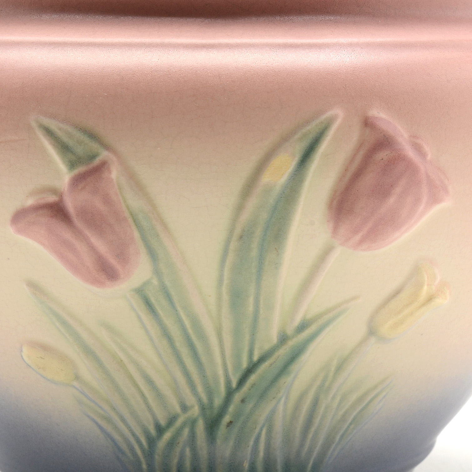Vintage Hull Tulip Themed Jardiniere