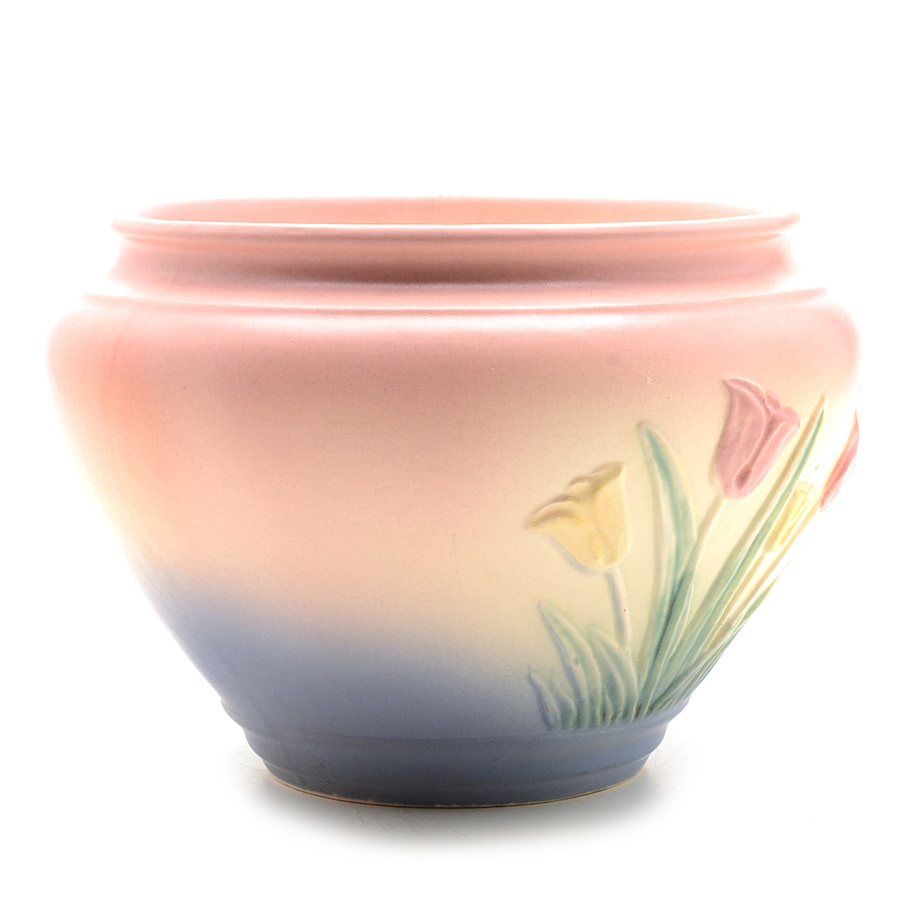 Vintage Hull Tulip Themed Jardiniere