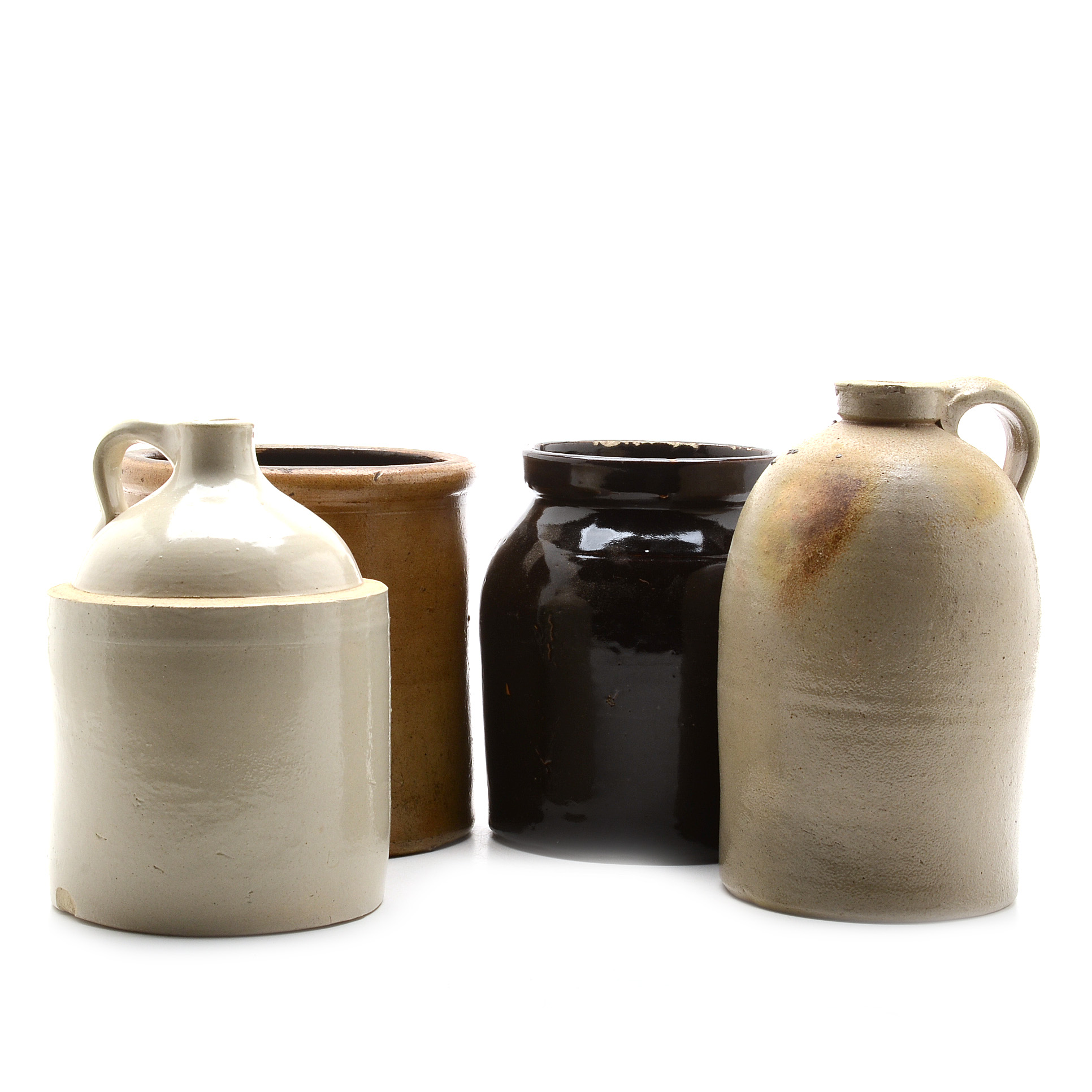 Collection of Stoneware Crocks and Jugs