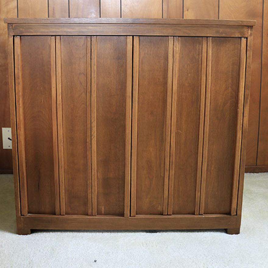 Mid Century Modern Walnut Two Door Cabinet