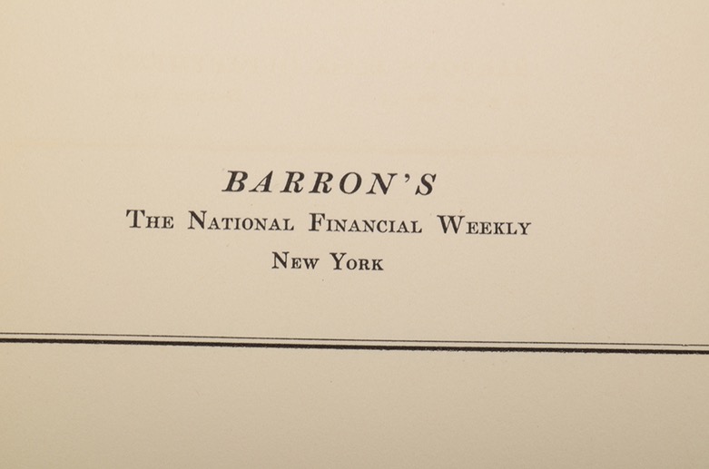 "The Dow Theory" First Edition