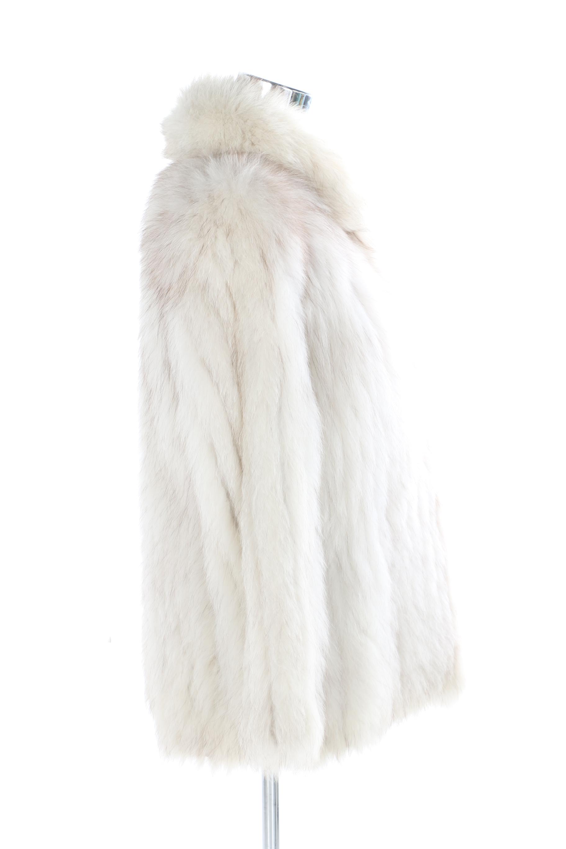 Blue Fox Fur Coat