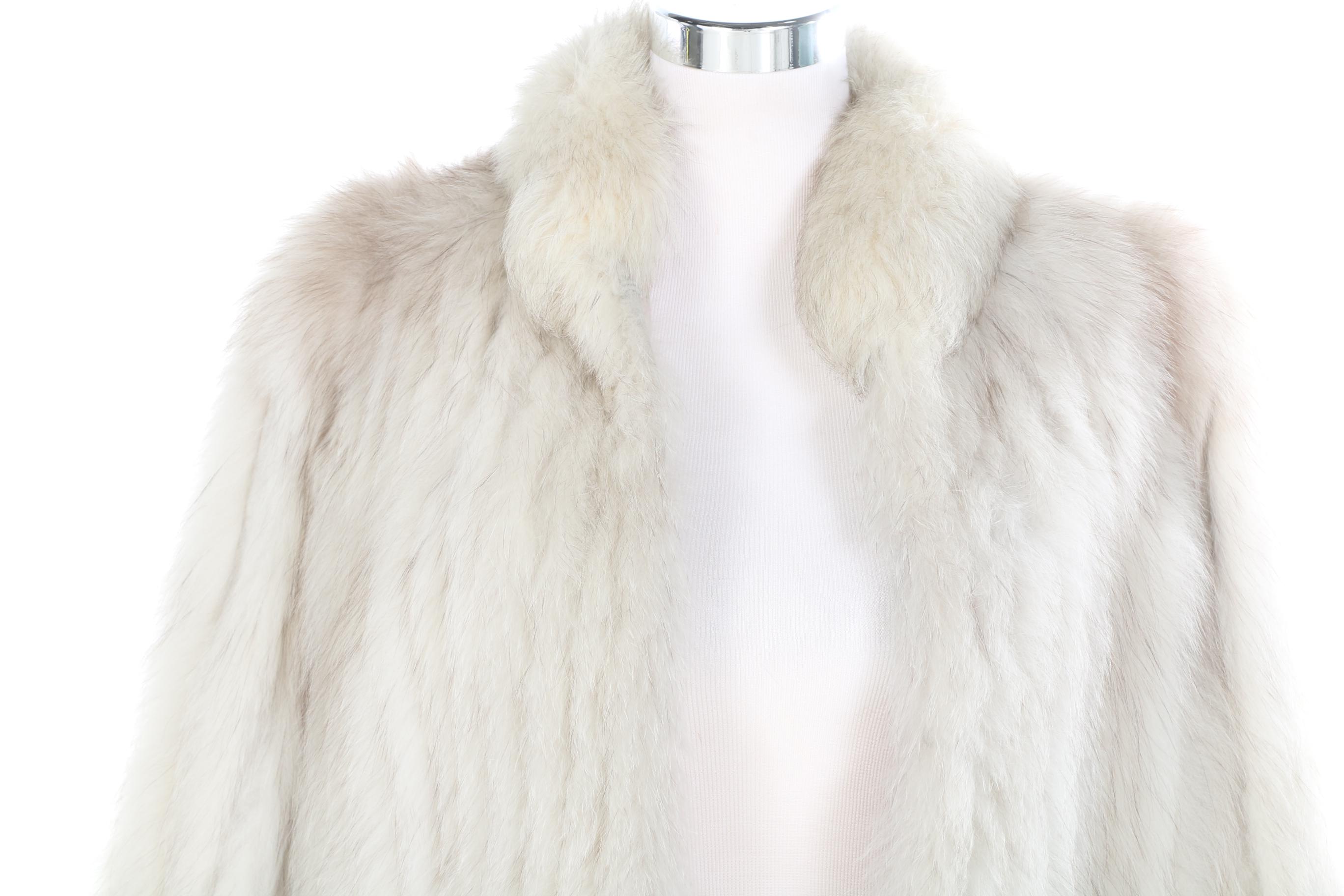 Blue Fox Fur Coat
