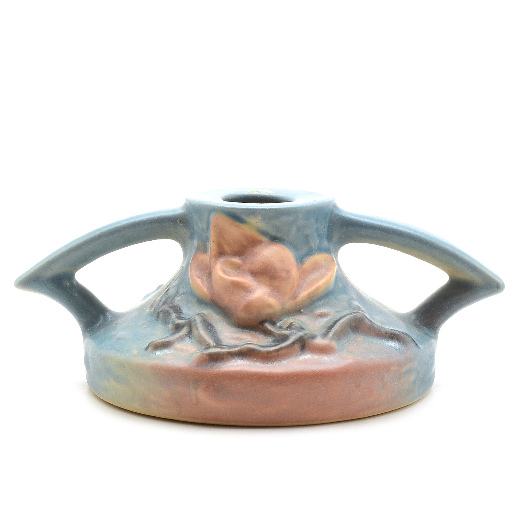 Roseville "Magnolia" Pottery Candle Holders