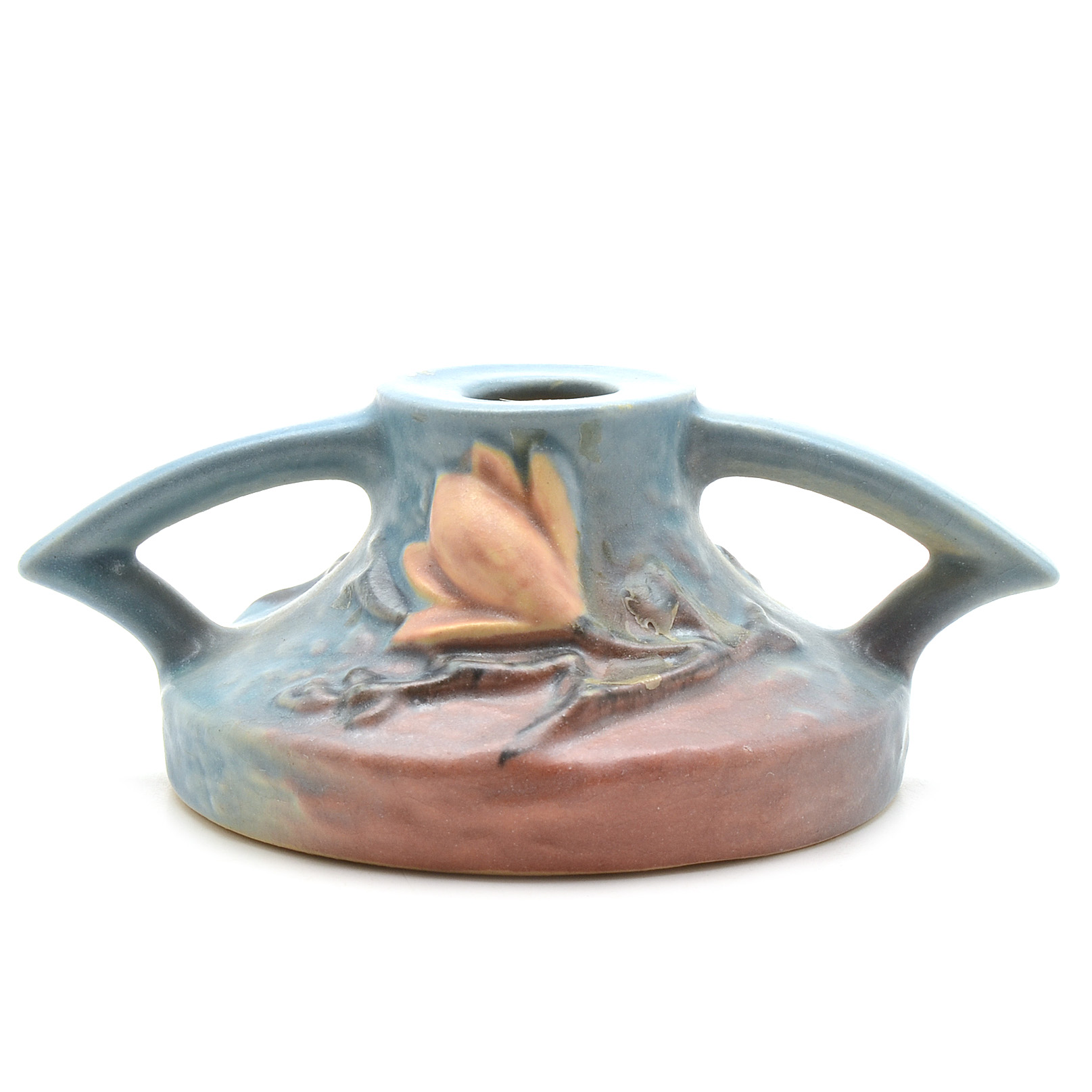 Roseville "Magnolia" Pottery Candle Holders