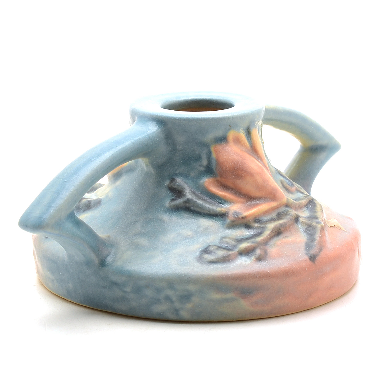Roseville "Magnolia" Pottery Candle Holders
