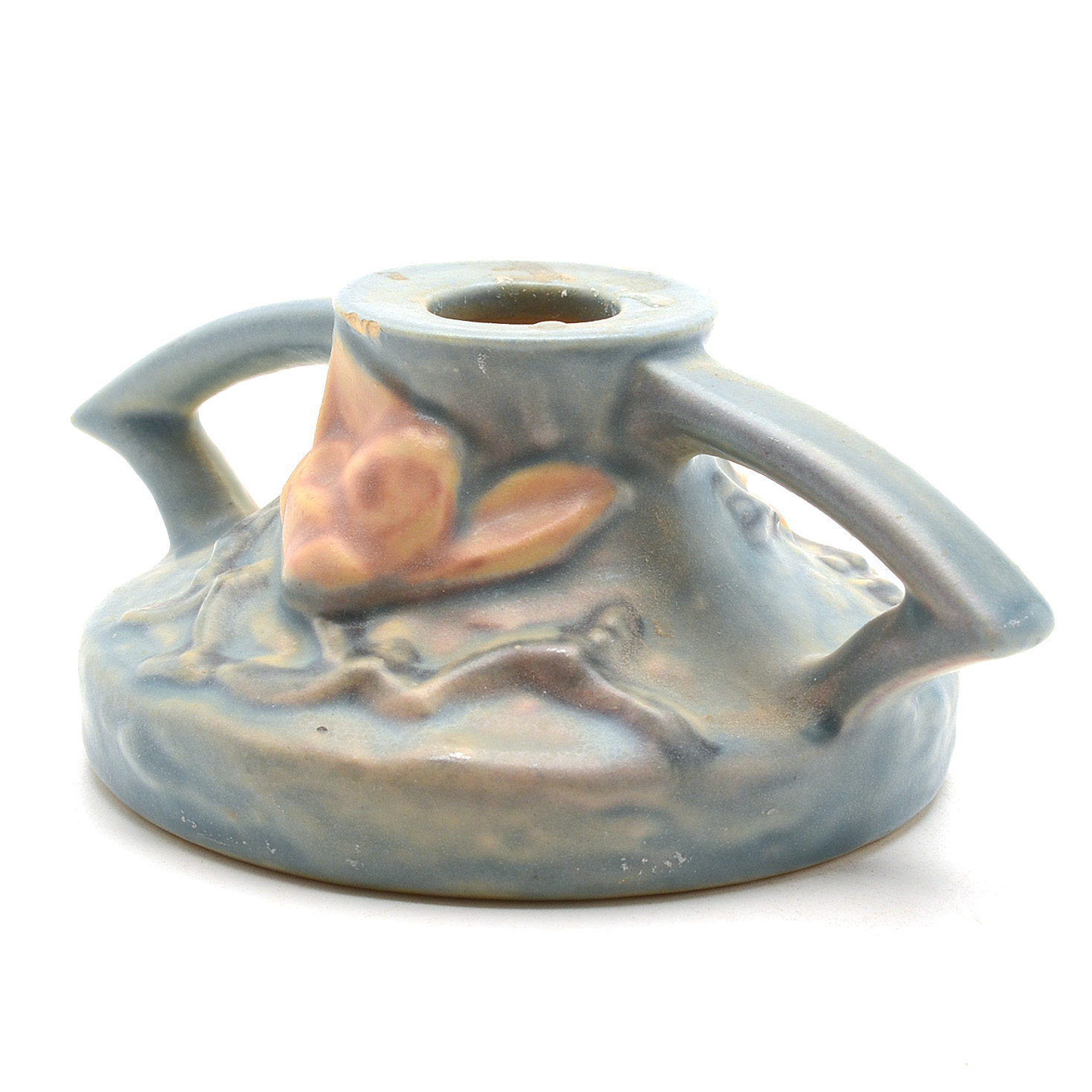Roseville "Magnolia" Pottery Candle Holders