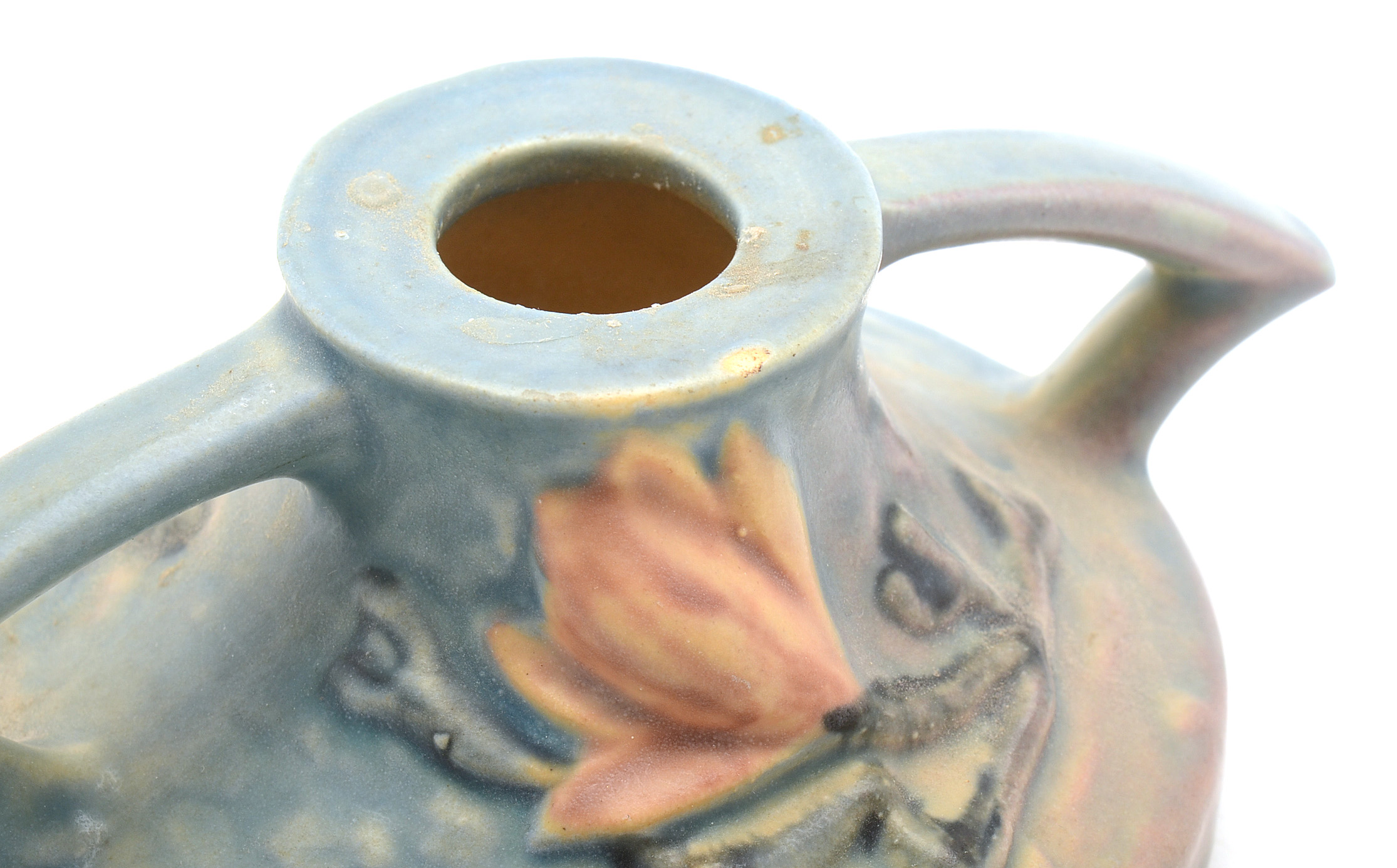 Roseville "Magnolia" Pottery Candle Holders