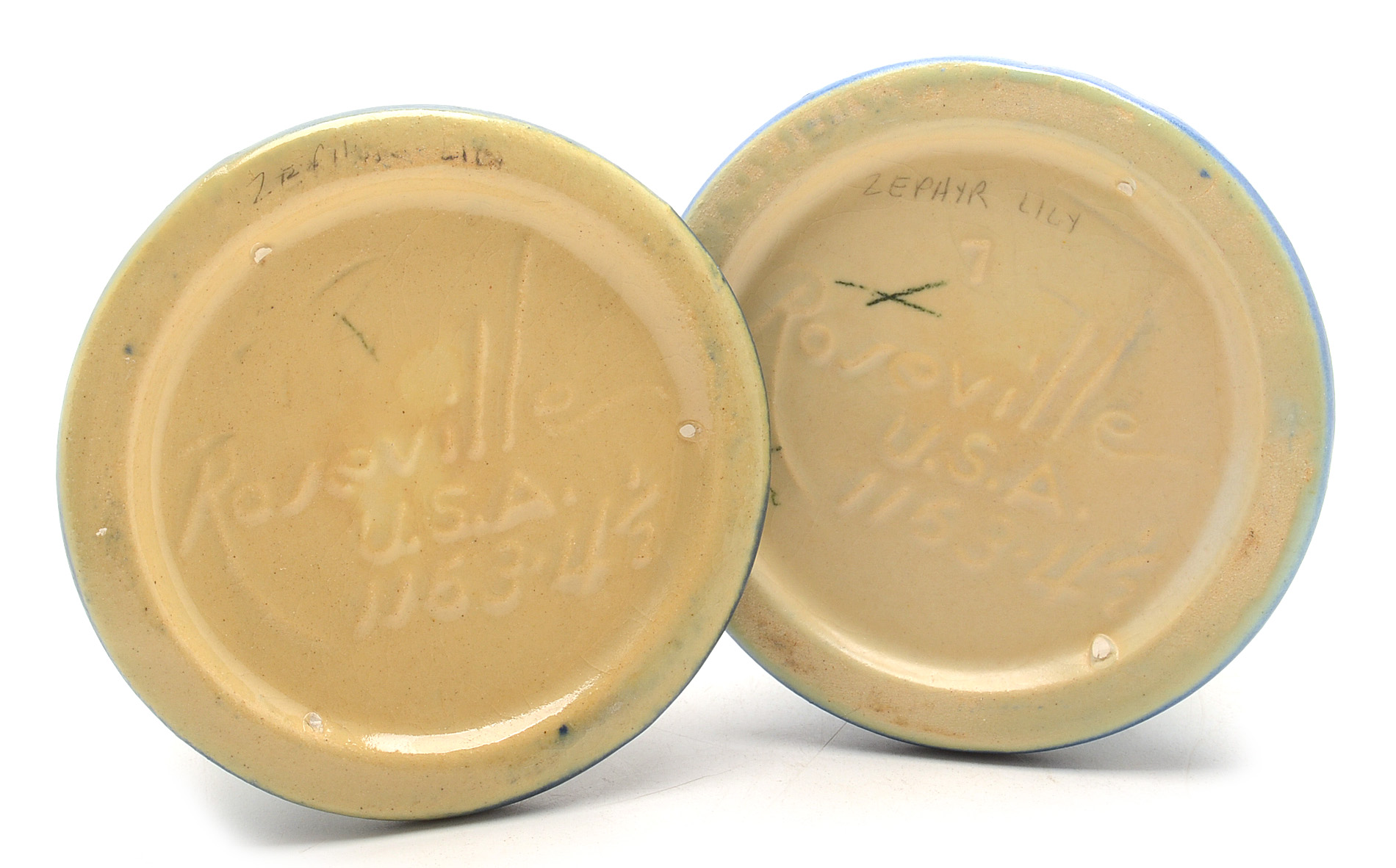 Roseville "Zephyr Lily" Candle Holders