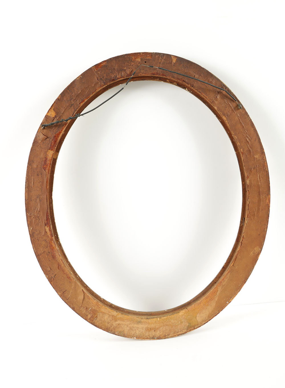 Oval Gilt and Gesso Frame with Festoon Embellishments