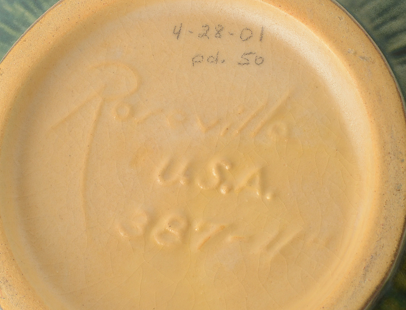 Roseville "White Rose" Pottery Vase