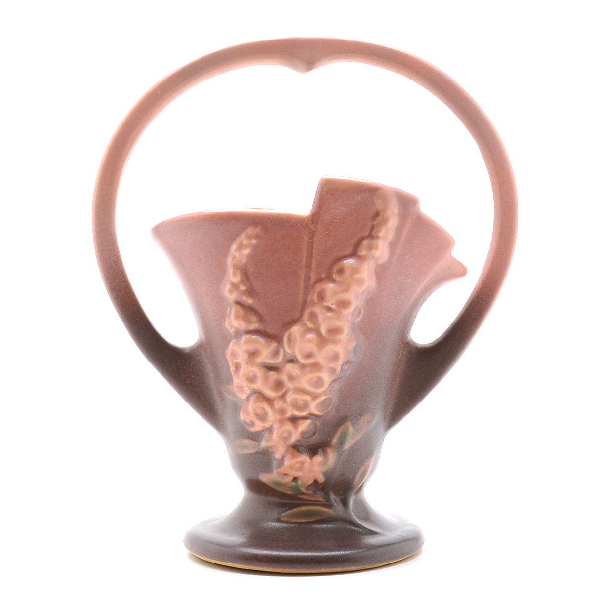 Roseville "Foxglove" Handled Vase