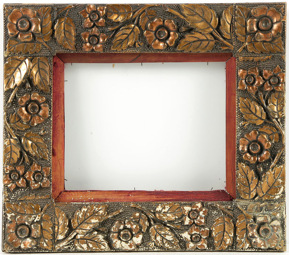 Late 19th-Century Gilt and Gesso Floral Moulding Frame