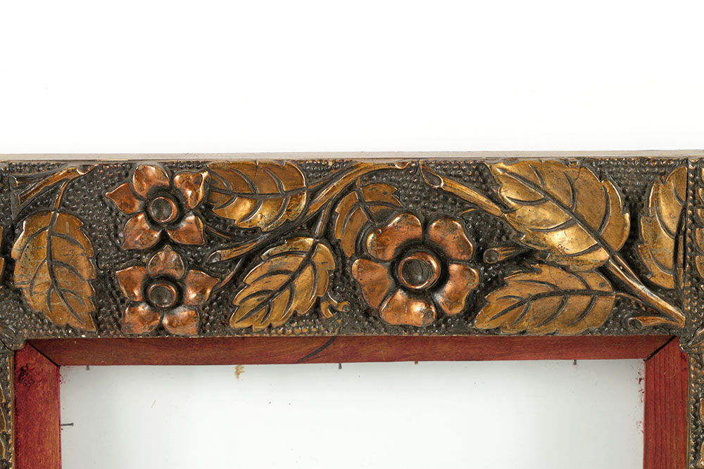 Late 19th-Century Gilt and Gesso Floral Moulding Frame