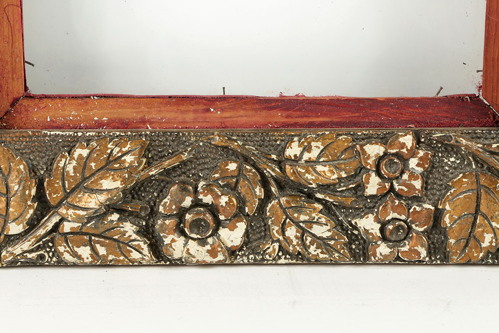 Late 19th-Century Gilt and Gesso Floral Moulding Frame