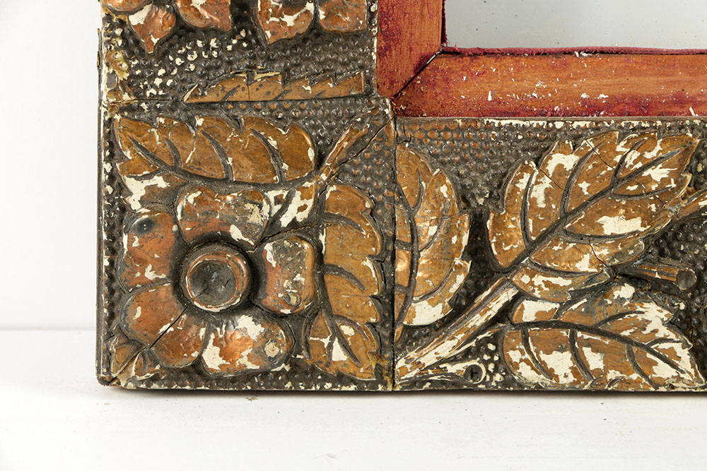 Late 19th-Century Gilt and Gesso Floral Moulding Frame