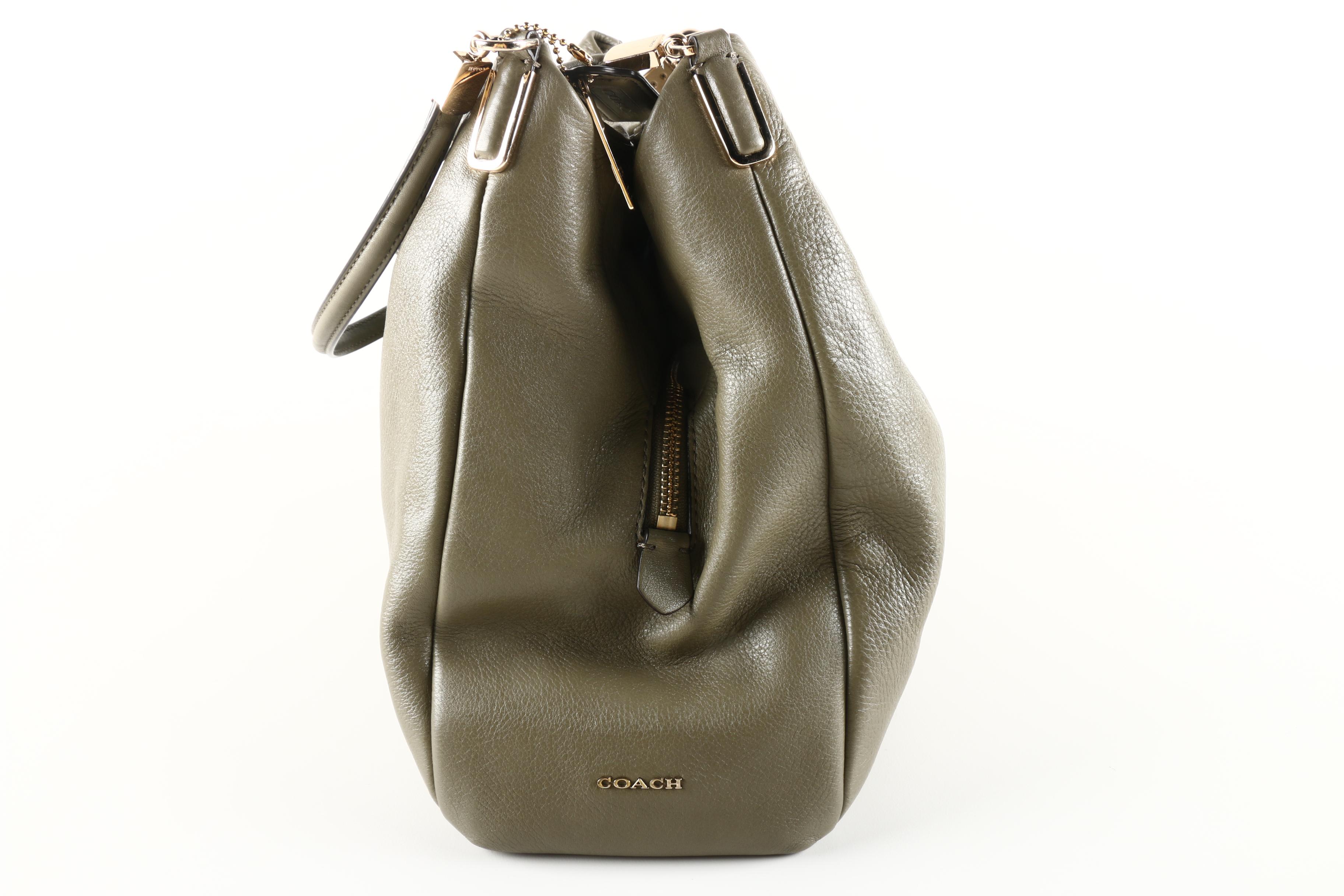 Coach Madison Olive Green Phoebe Shoulder Bag