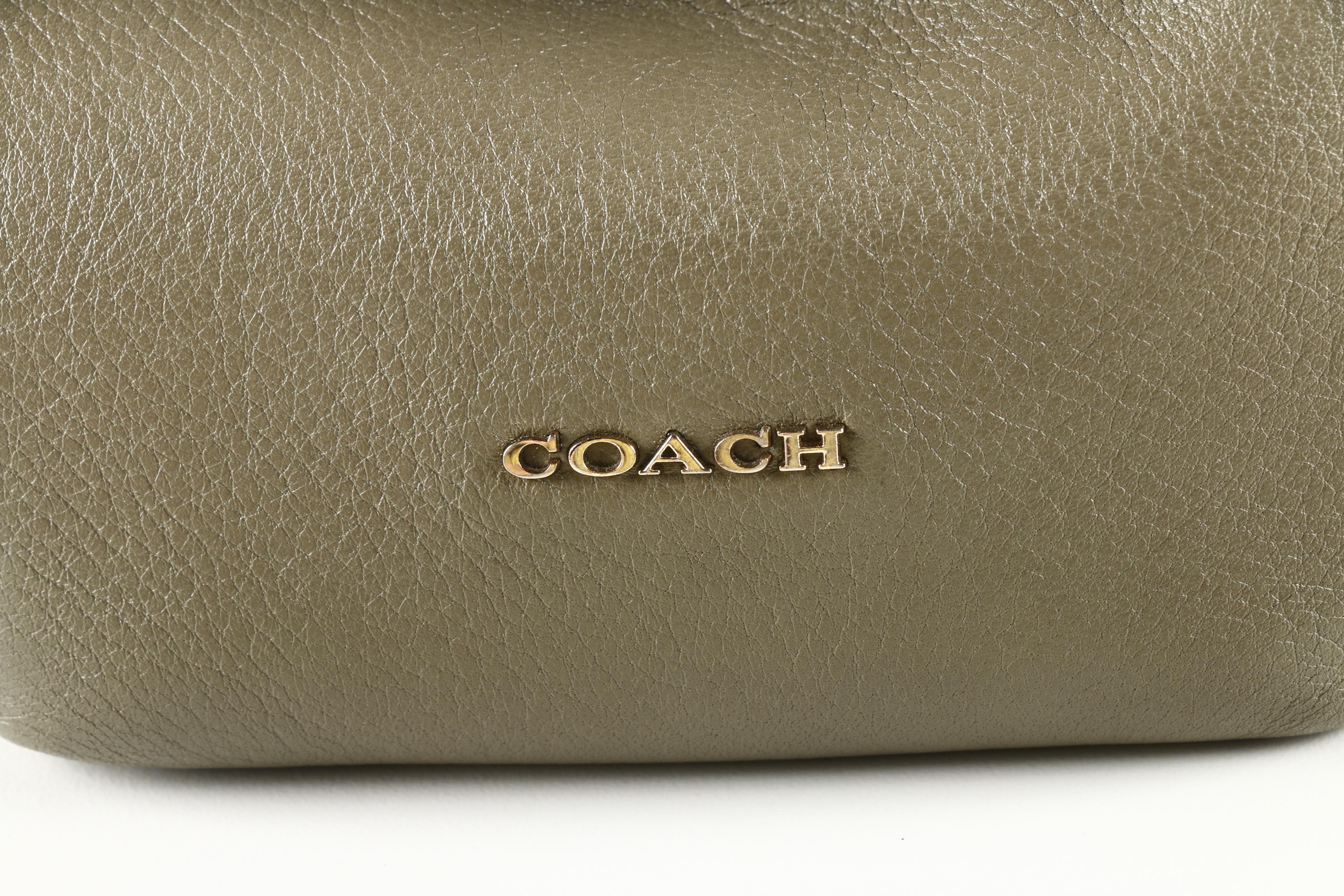 Coach Madison Olive Green Phoebe Shoulder Bag