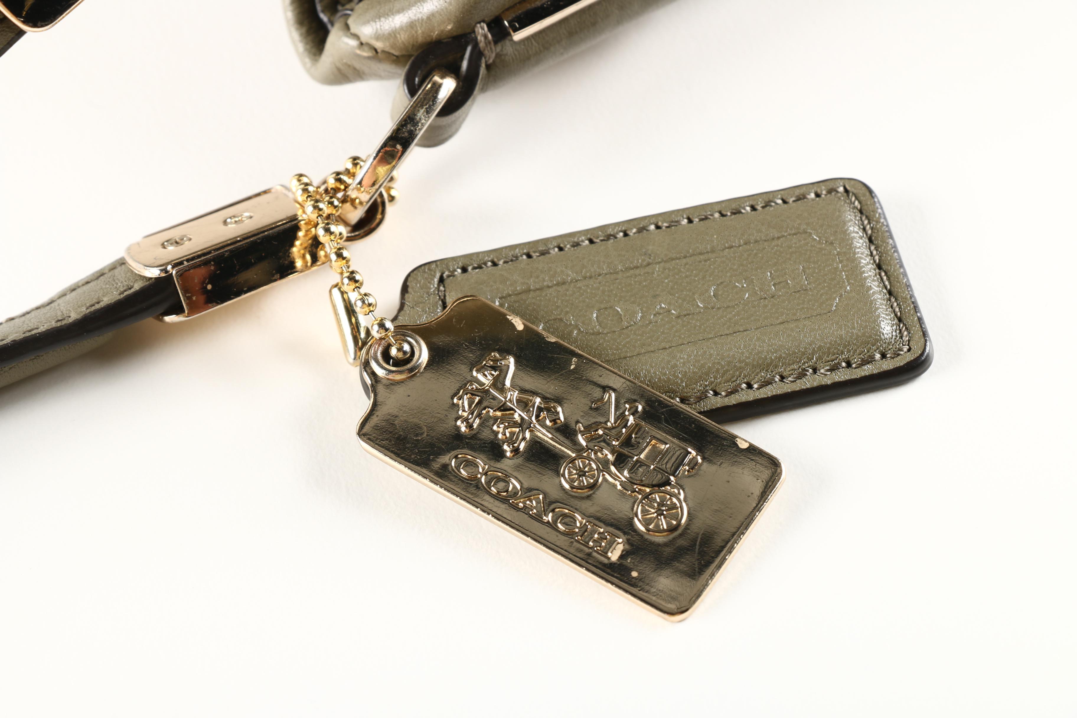 Coach Madison Olive Green Phoebe Shoulder Bag