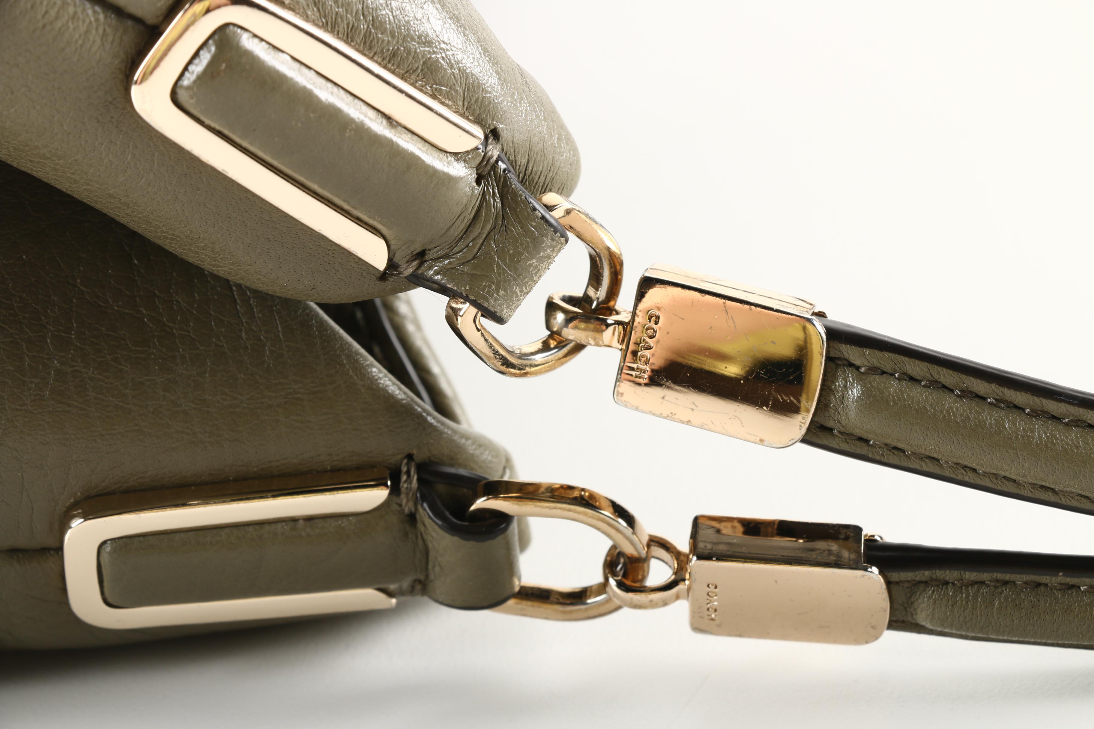 Coach Madison Olive Green Phoebe Shoulder Bag