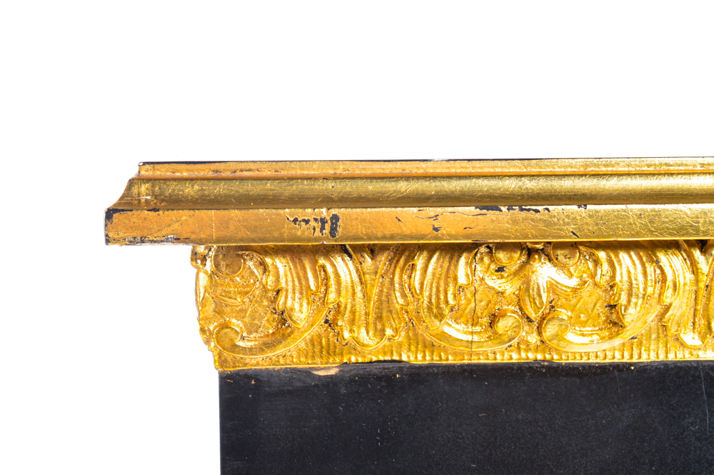 Ornate Black and Gold Tone Pedestals